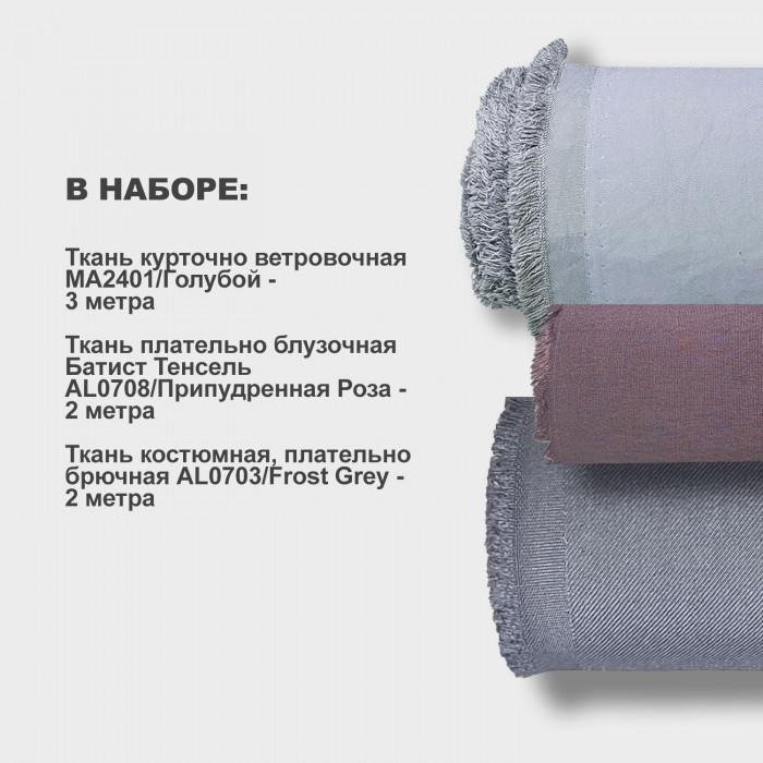 Набор тканей для шитья 06.08 Виноградный Коктейль