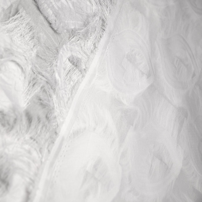 Жаккард плательный с бахромой МА0911/White Swan для пошива юбки