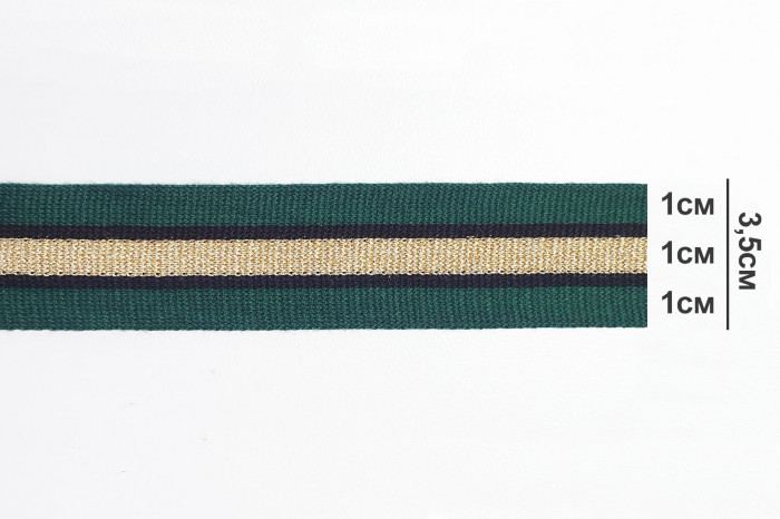 Лампасная трикотажная лента IT-45/Green