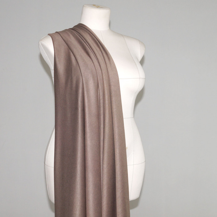 Трикотаж вискозный DR2311/Cocoa Milk для пошива платья Natali по выкройке Helper Sew 