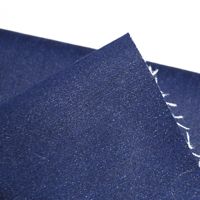 Мерный лоскут 1м.Ткань Джинса костюмно брючная Fendi МА0303/Medieval Blue /26.02.881