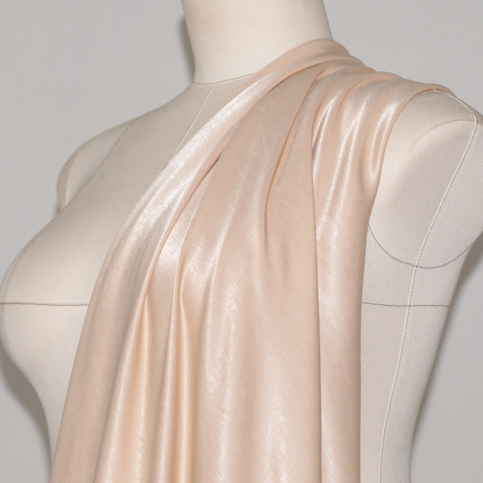 Купра Arabic silk МА05/Топленое молоко для пошива топа по выкройке Helpersew