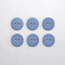 Пуговица №1 пришивная D=25мм. (уп.6 штук) MD3107/Forever Blue
